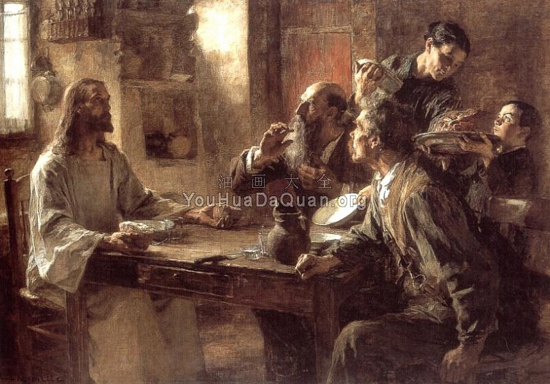 Supper at Emmaus - 莱昂·奥古斯汀·莱尔米特